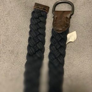 Abercrombie & Fitch navy braided belt